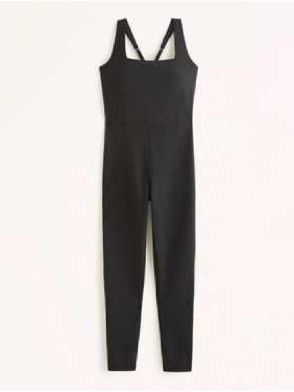 Abercrombie & Fitch Black Slim Jumpsuit with Adjustable Cross-Back Straps